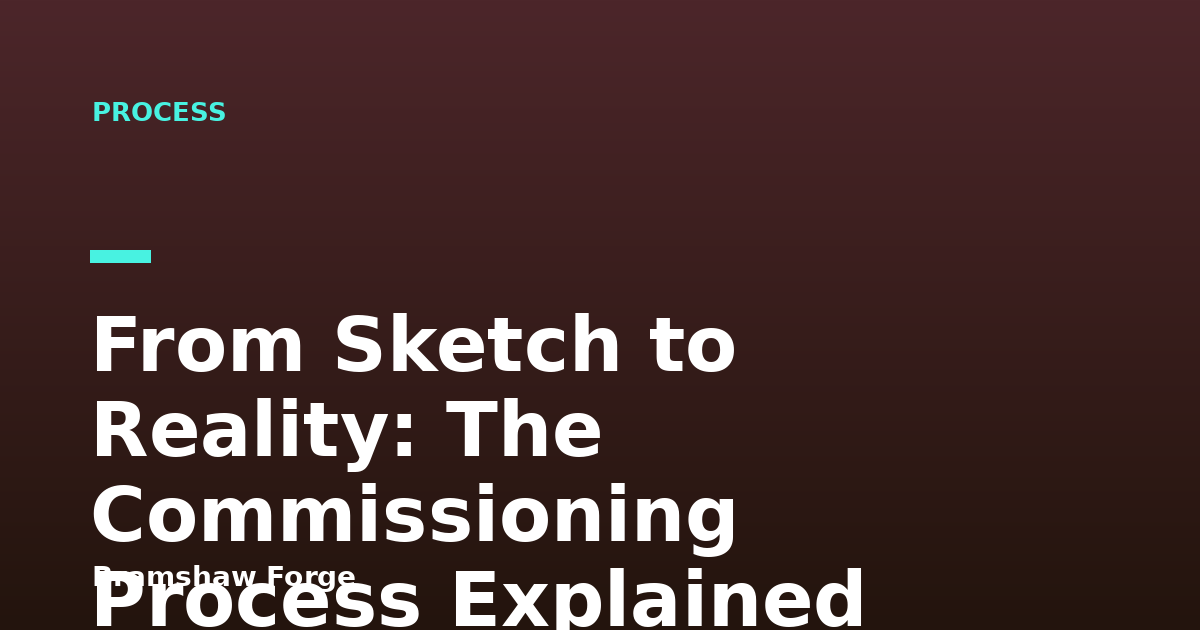 From Sketch to Reality: The Commissioning Process Explained